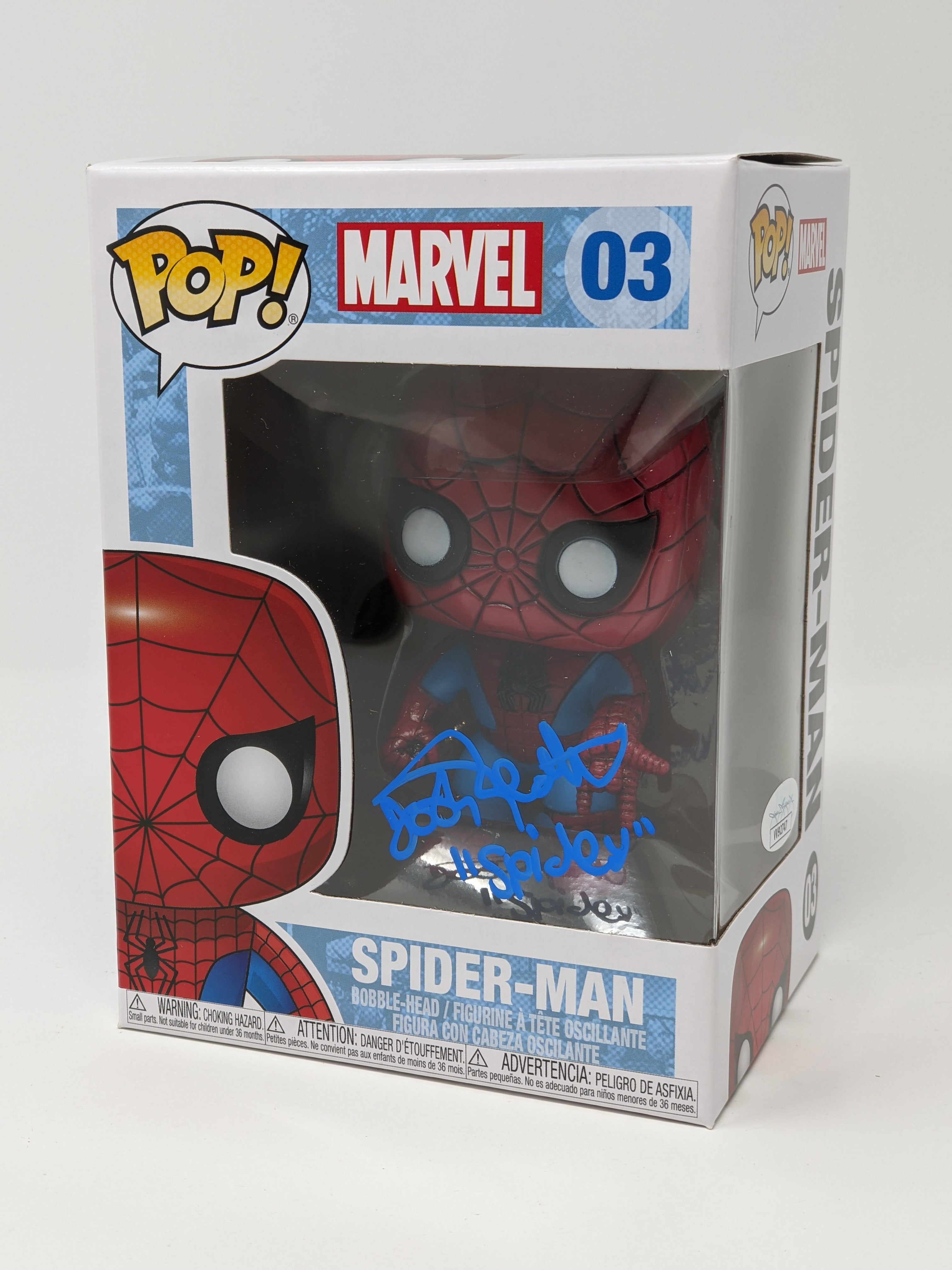 Josh Keaton Marvel Spider-Man #03 Signed Funko Pop JSA Certified Autograph