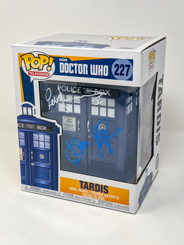 Doctor Who Tardis #227 Signed Funko Pop Cast x5 Gillan Coleman McCoy Kingston Davidson JSA Certified Autograph