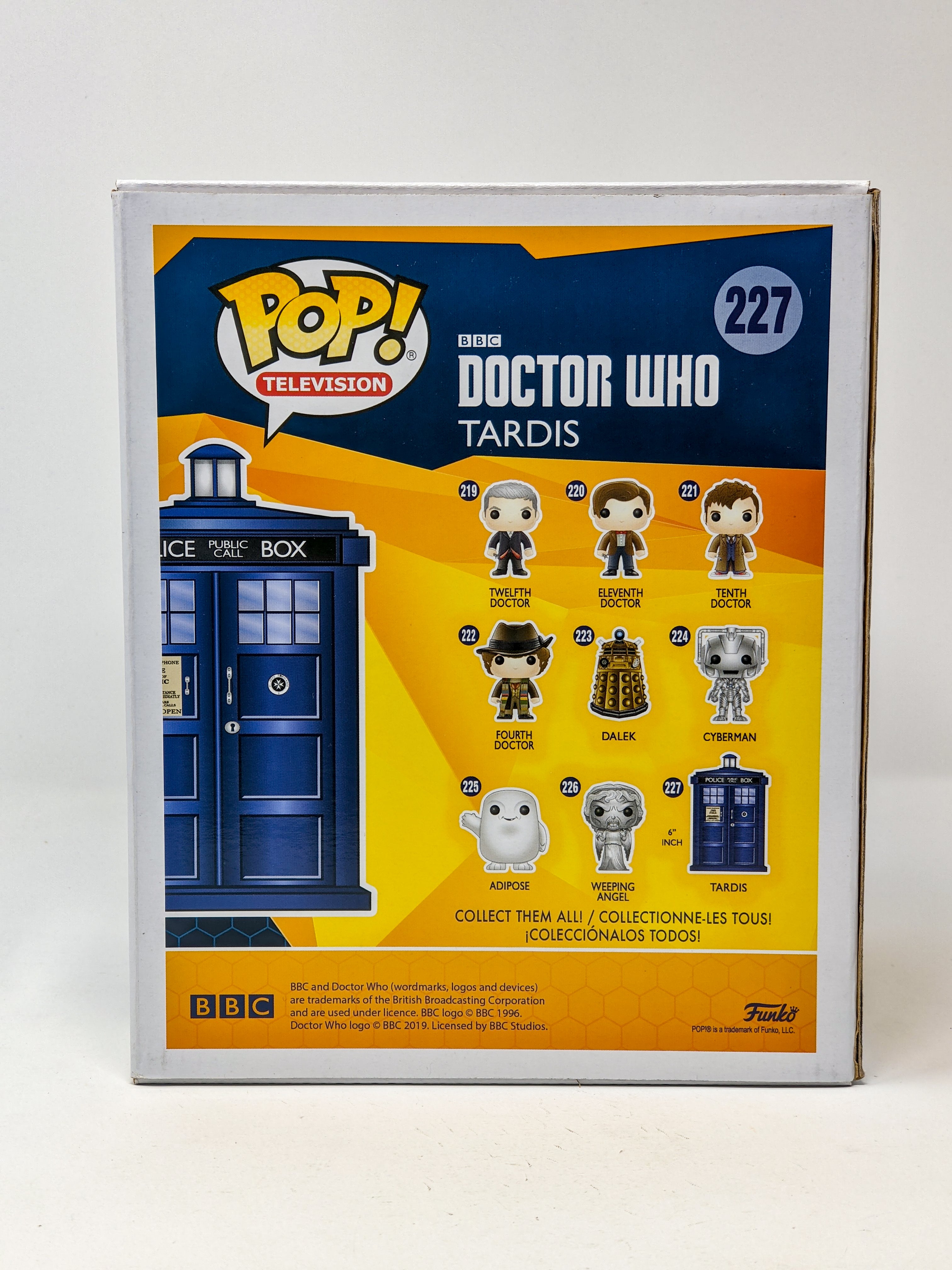 Doctor Who Tardis #227 Funko Pop Cast x3 Signed Coleman, Davidson, Kingston JSA Certified Autograph