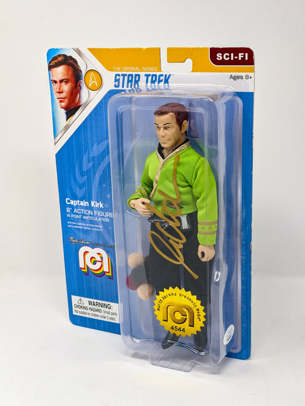 William Shatner Star Trek Captain Kirk Mego 8" Action Figure Signed JSA Certified Autograph