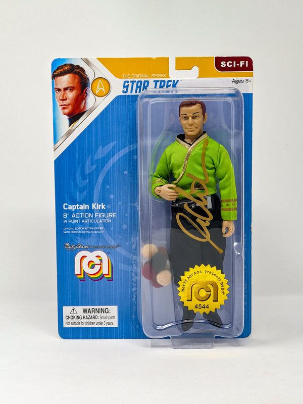 William Shatner Star Trek Captain Kirk Mego 8" Action Figure Signed JSA Certified Autograph