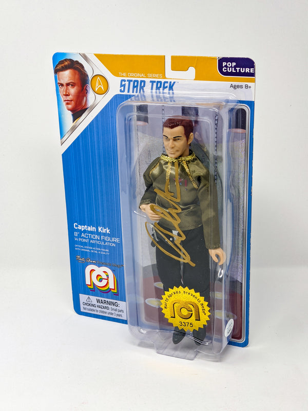 William Shatner Star Trek Captain Kirk Mego 8" Action Figure Signed JSA Certified Autograph