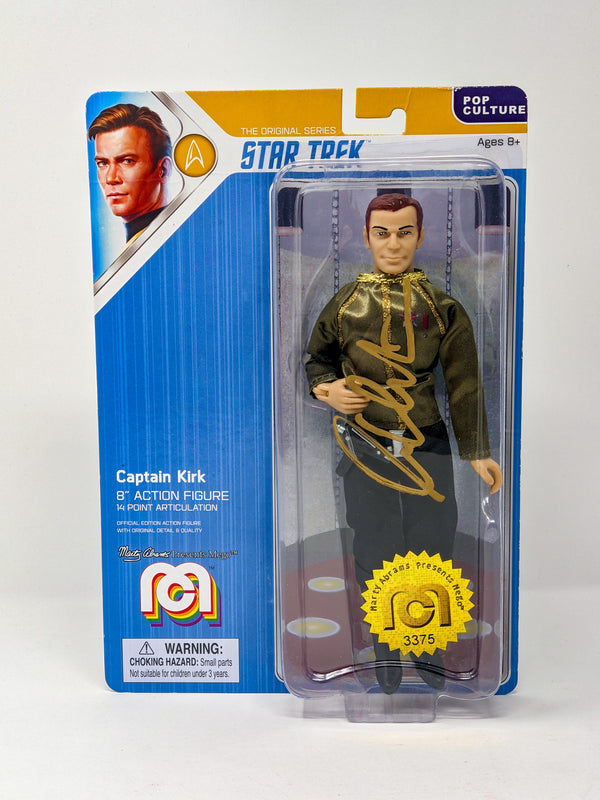 William Shatner Star Trek Captain Kirk Mego 8" Action Figure Signed JSA Certified Autograph