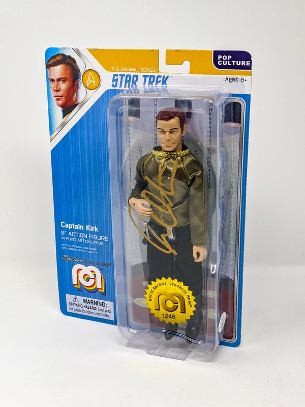 William Shatner Star Trek Captain Kirk Mego 8" Action Figure Signed JSA Certified Autograph