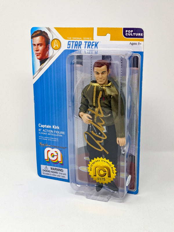 William Shatner Star Trek Captain Kirk Mego 8" Action Figure Signed JSA Certified Autograph