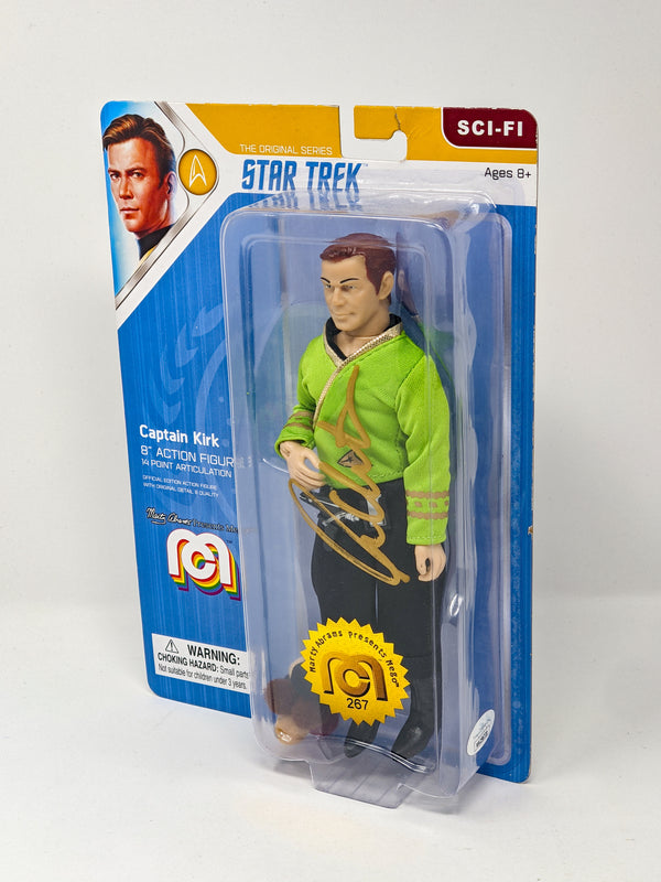 William Shatner Star Trek Captain Kirk Mego 8" Action Figure Signed JSA Certified Autograph