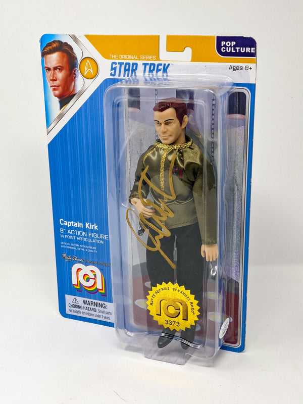 William Shatner Star Trek Captain Kirk Mego 8" Action Figure Signed JSA Certified Autograph