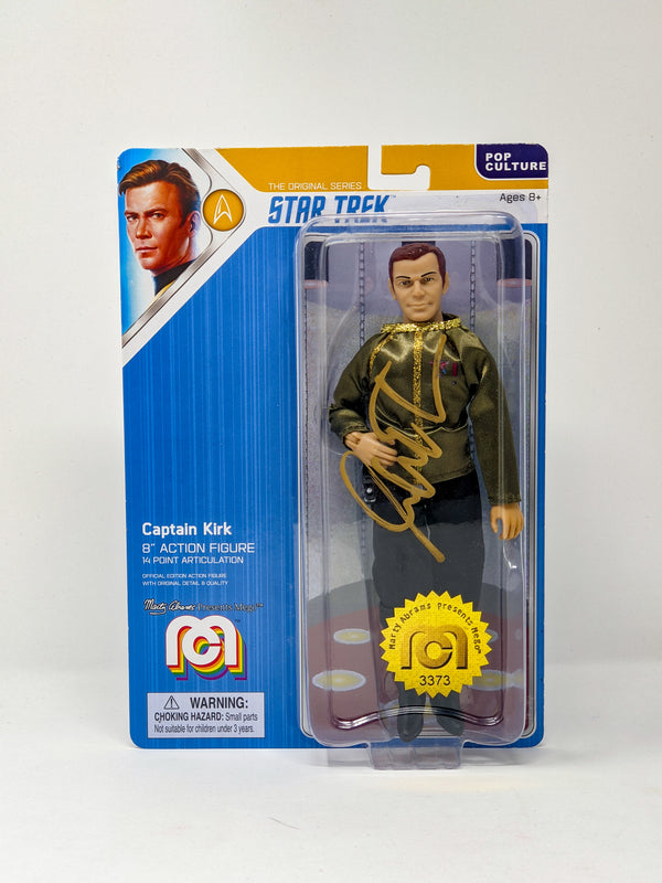 William Shatner Star Trek Captain Kirk Mego 8" Action Figure Signed JSA Certified Autograph