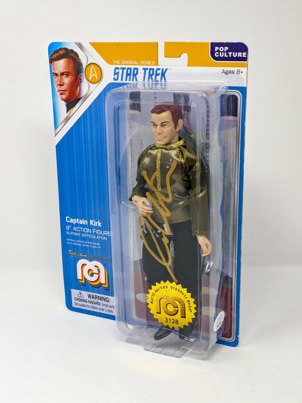 William Shatner Star Trek Captain Kirk Mego 8" Action Figure Signed JSA Certified Autograph