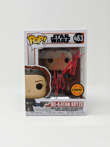 Katee Sackhoff Star Wars Mandalorian Bo Katan Kryze #463 CHASE Signed Funko Pop JSA Certified Autograph