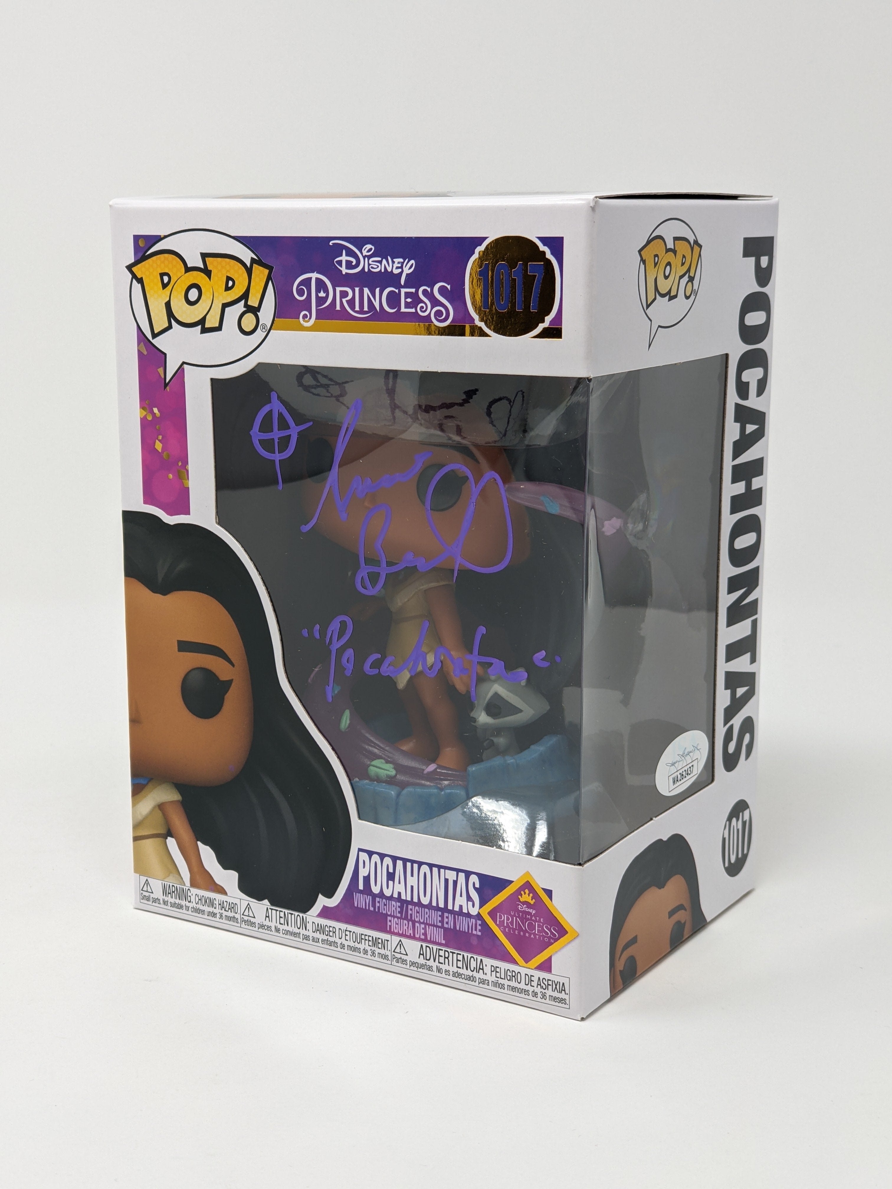 Irene Bedard Disney Pocahontas #1017 Signed Funko Pop JSA COA Certified Autograph GalaxyCon