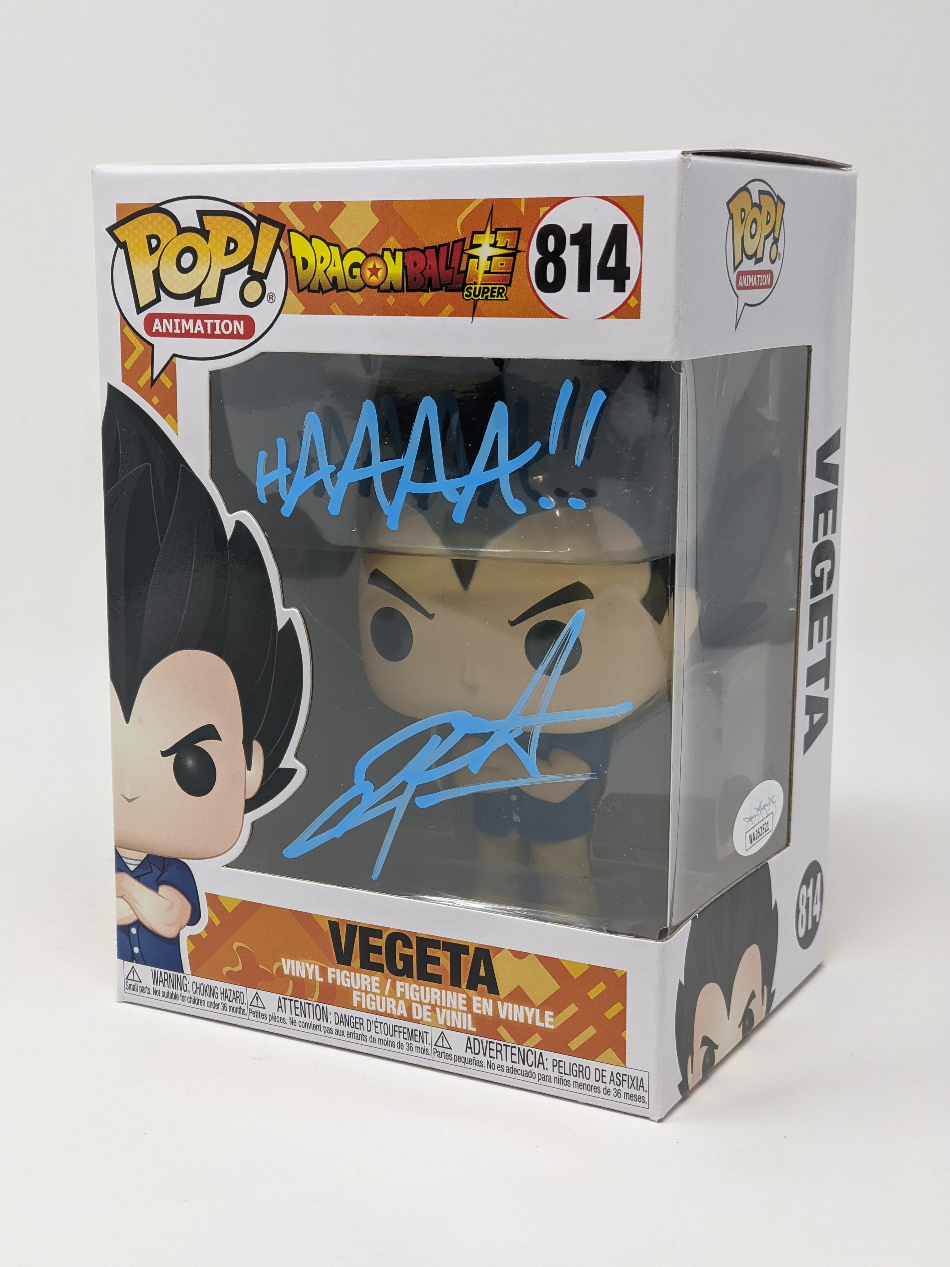 Chris Sabat Dragon Ball Super Vegeta #814 Signed Funko Pop JSA COA Certified Autograph GalaxyCon