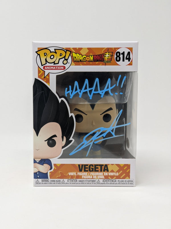 Chris Sabat Dragon Ball Super Vegeta #814 Signed Funko Pop JSA COA Certified Autograph GalaxyCon