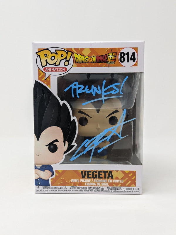 Chris Sabat Dragon Ball Super Vegeta #814 Signed Funko Pop JSA COA Certified Autograph GalaxyCon