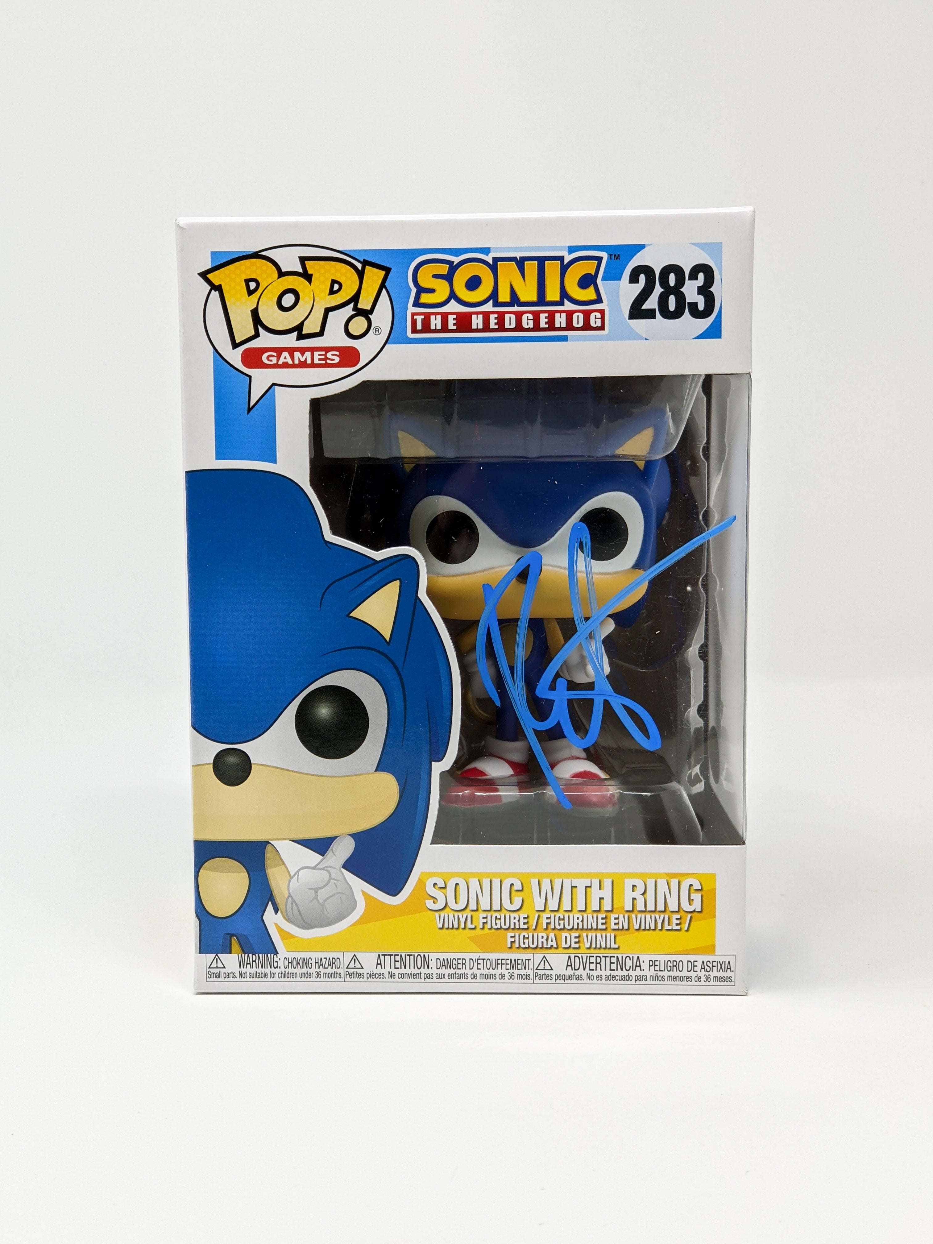 Roger Craig Smith Sonic the Hedgehog with Ring #283 Signed Funko Pop JSA Autograph