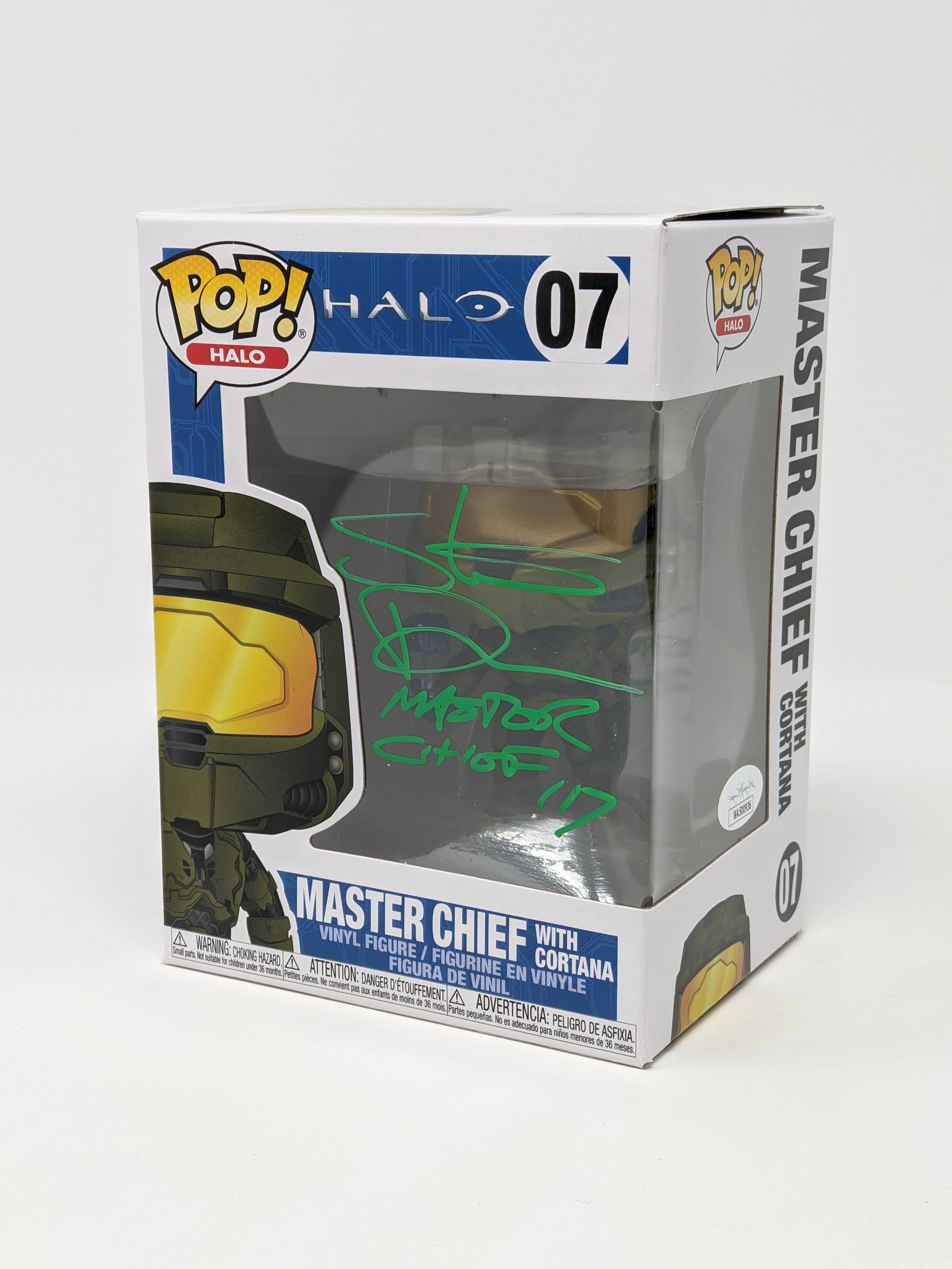 Steve Downes Halo Master Chief With Cortana #07 Signed Funko Pop JSA Certified Autograph