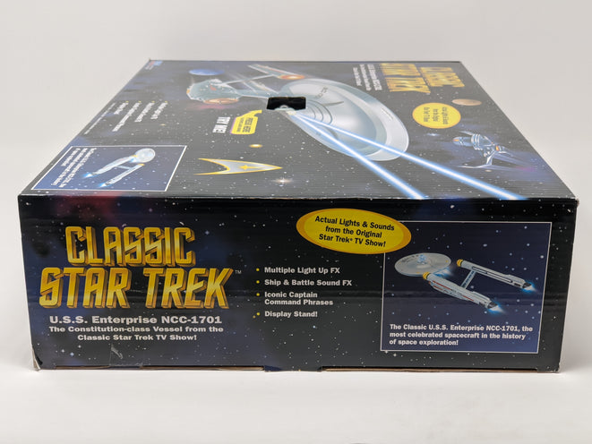 Star Trek USS Enterprise Playmates Model NCC-1701 x2 Signed Koenig Shatner JSA Certified Autograph (Copy) GalaxyCon