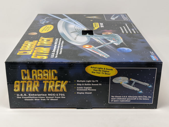 Star Trek USS Enterprise Playmates Model NCC-1701 x2 Signed Koenig Shatner JSA Certified Autograph