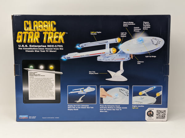 Star Trek USS Enterprise Playmates Model NCC-1701 x2 Signed Koenig Shatner JSA Certified Autograph