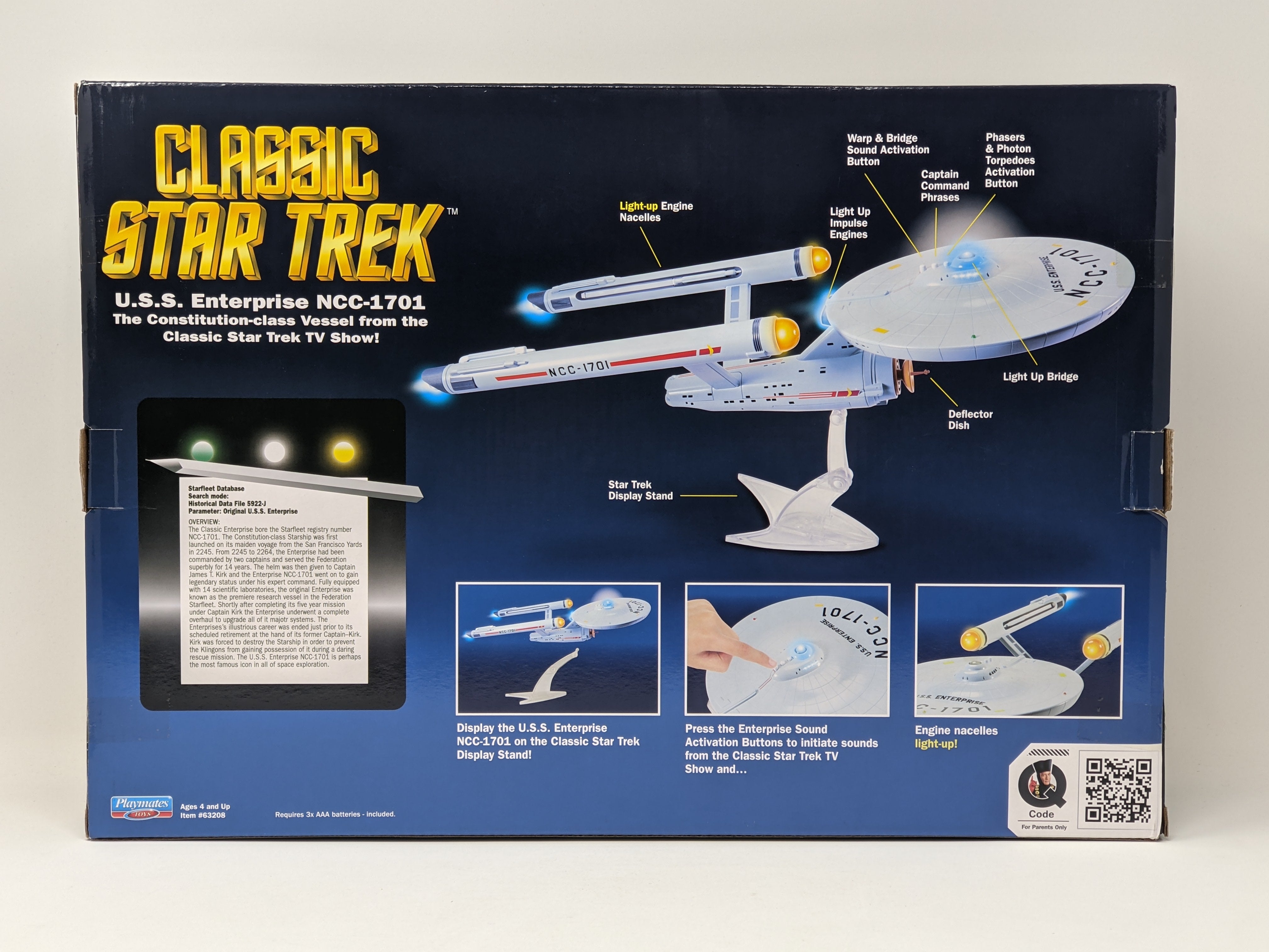 Star Trek USS Enterprise Playmates Model NCC-1701 x2 Signed Koenig Shatner JSA Certified Autograph