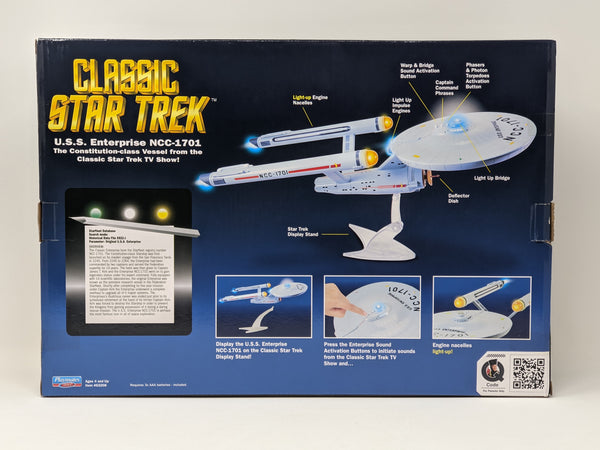 Star Trek USS Enterprise Playmates Model NCC-1701 x2 Signed Koenig Shatner JSA Certified Autograph