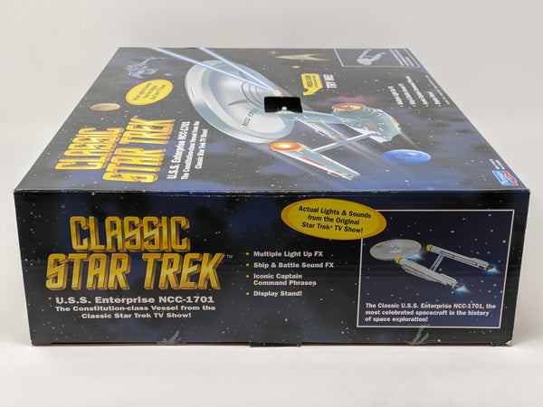 Star Trek USS Enterprise Playmates Model NCC-1701 x2 Signed Koenig Shatner JSA Certified Autograph