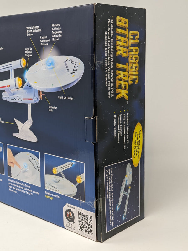 Star Trek USS Enterprise Playmates Model NCC-1701 x2 Signed Koenig Shatner JSA Certified Autograph