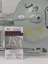 Star Trek USS Enterprise Playmates Model NCC-1701 x2 Signed Koenig Shatner JSA Certified Autograph