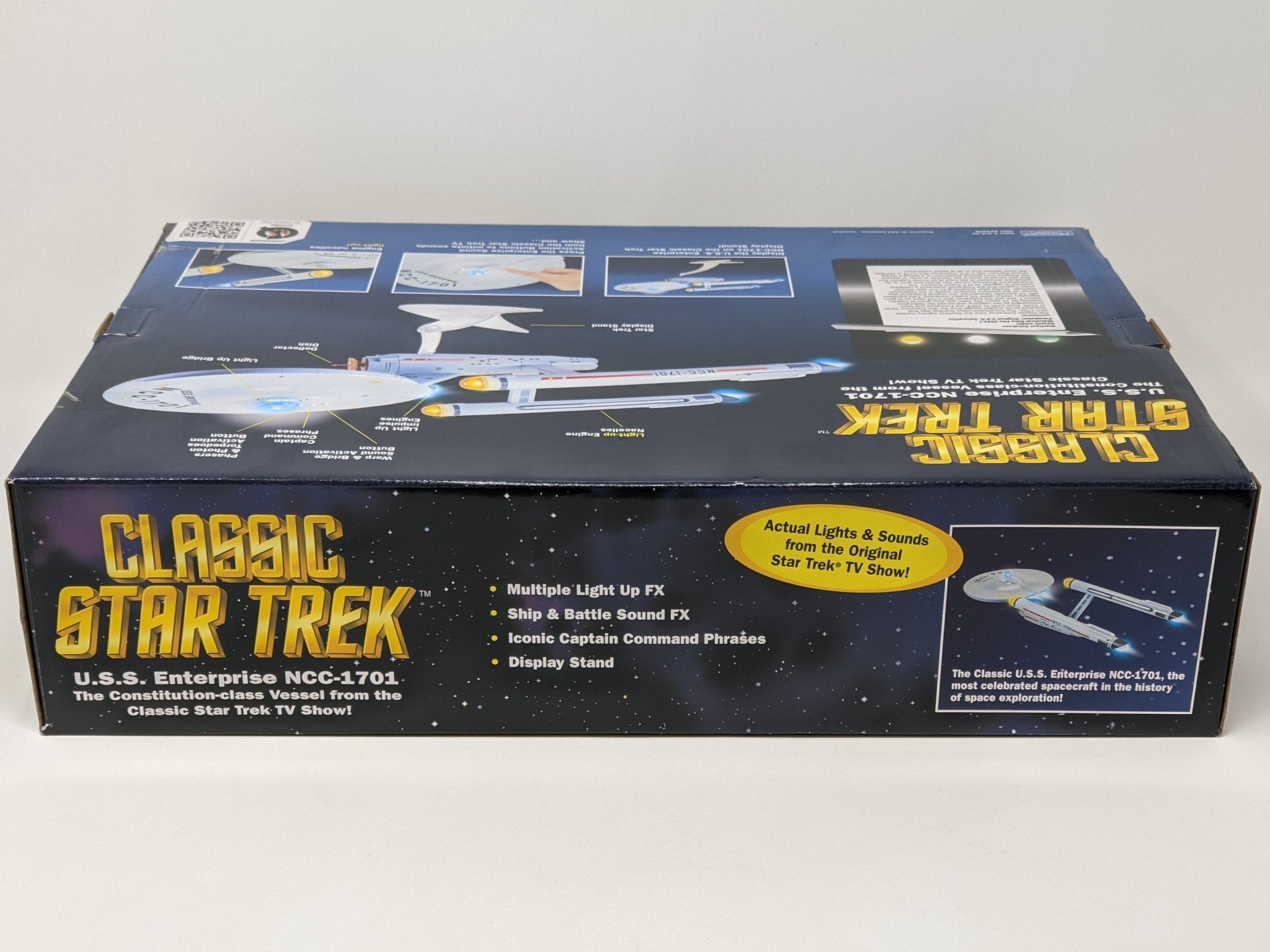 Star Trek USS Enterprise Playmates Model NCC-1701 x2 Signed Koenig Shatner JSA Certified Autograph