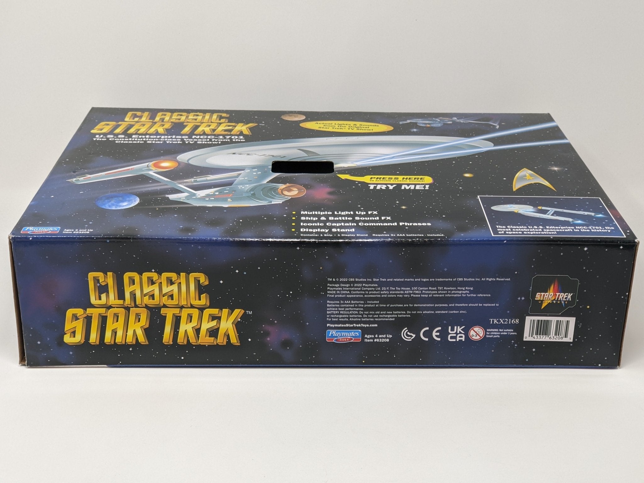 Star Trek USS Enterprise Playmates Model NCC-1701 x2 Signed Koenig Shatner JSA Certified Autograph