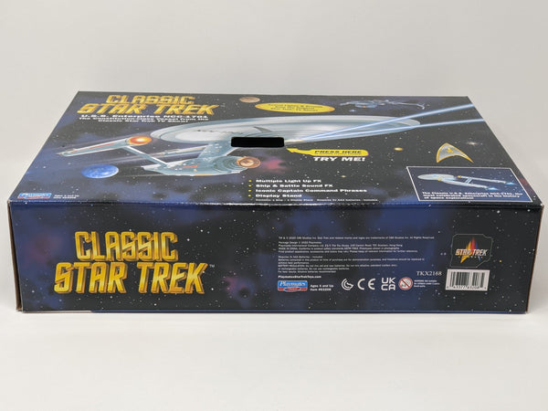 Star Trek USS Enterprise Playmates Model NCC-1701 x2 Signed Koenig Shatner JSA Certified Autograph