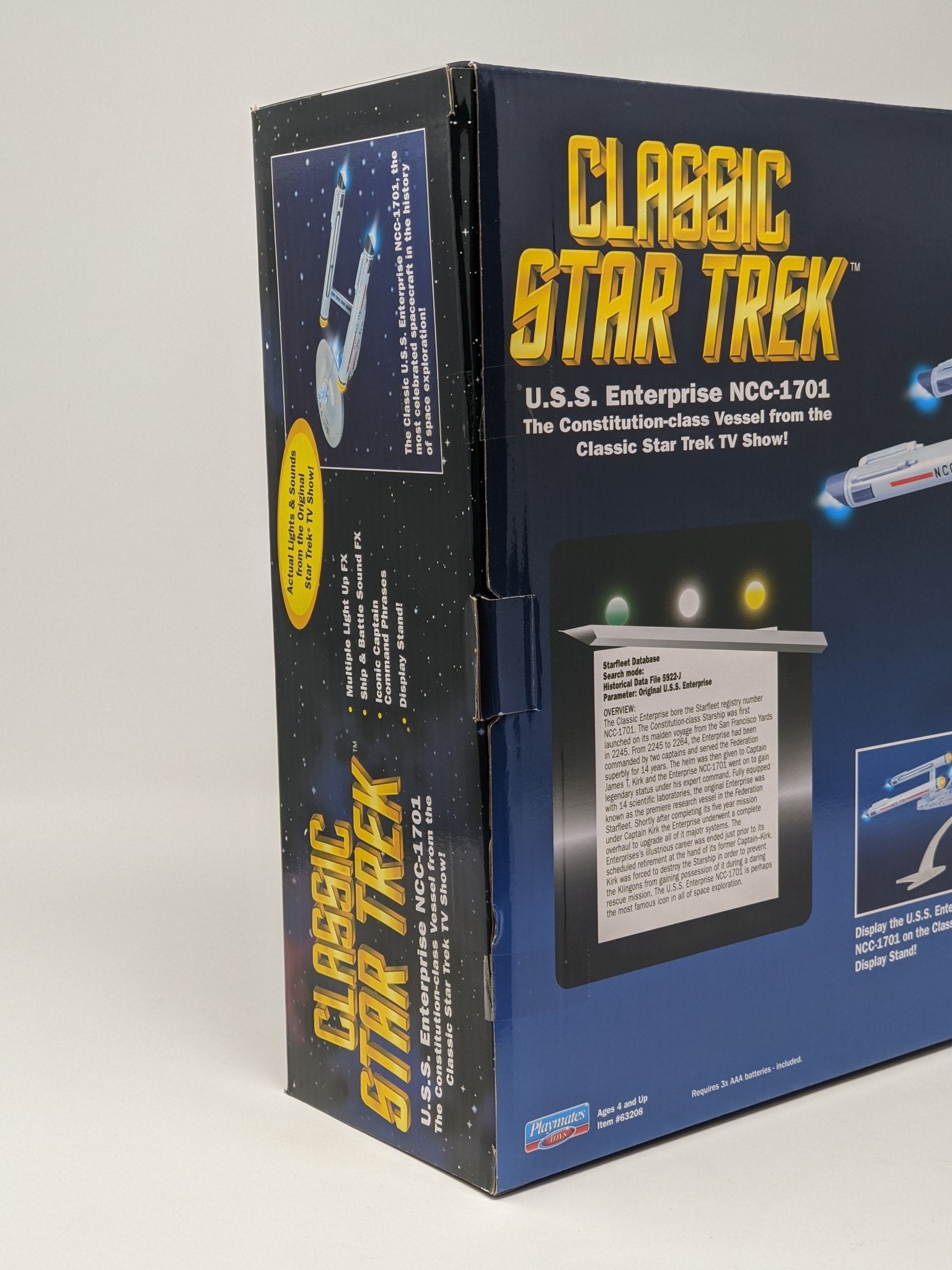 Star Trek USS Enterprise Playmates Model NCC-1701 x2 Signed Koenig Shatner JSA Certified Autograph