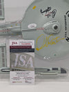Star Trek USS Enterprise Playmates Model NCC-1701 x2 Signed Koenig Shatner JSA Certified Autograph