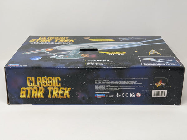 Star Trek USS Enterprise Playmates Model NCC-1701 x2 Signed Koenig Shatner JSA Certified Autograph