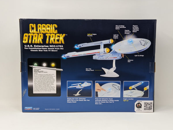 Star Trek USS Enterprise Playmates Model NCC-1701 x2 Signed Koenig Shatner JSA Certified Autograph