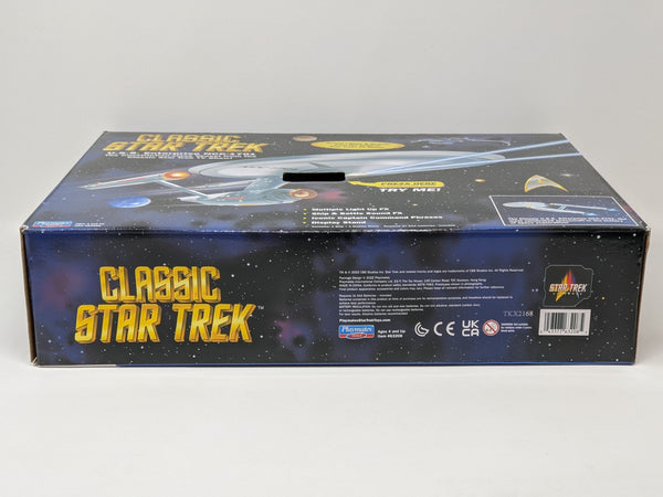 Star Trek USS Enterprise Playmates Model NCC-1701 x2 Signed Koenig Shatner JSA Certified Autograph