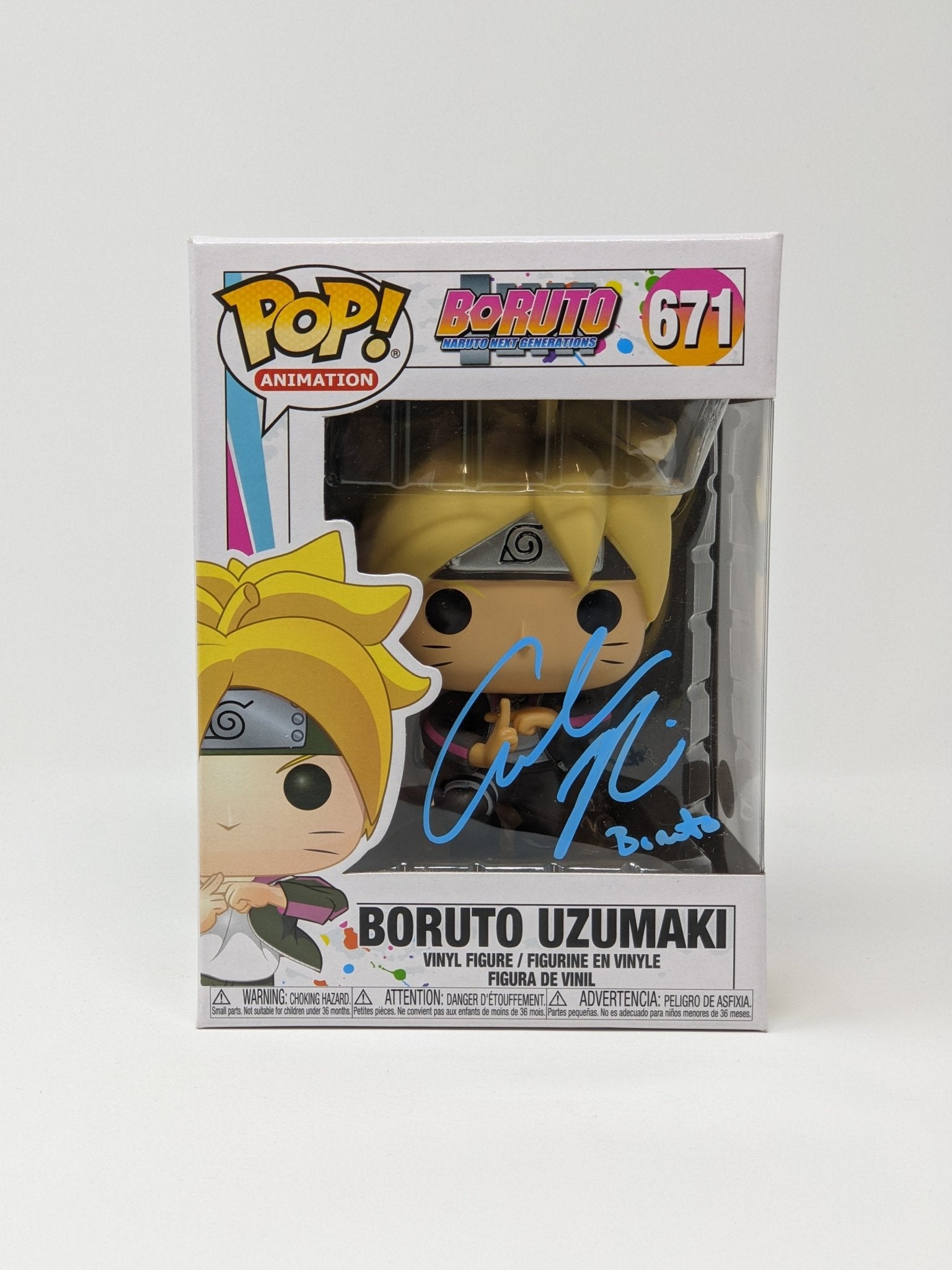 Amanda C. Miller Boruto Uzamki #671 Signed Funko Pop JSA Certified Aut
