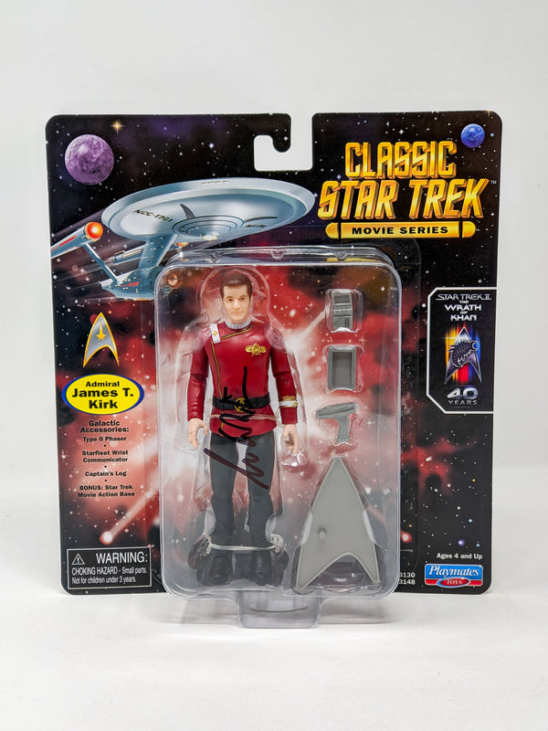 William Shatner Star Trek Captain Kirk Playmates Action Figure Signed JSA Certified Autograph