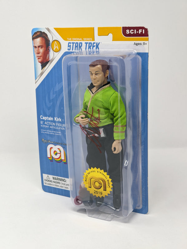 William Shatner Star Trek Captain Kirk Mego 8" Action Figure Signed JSA Certified Autograph