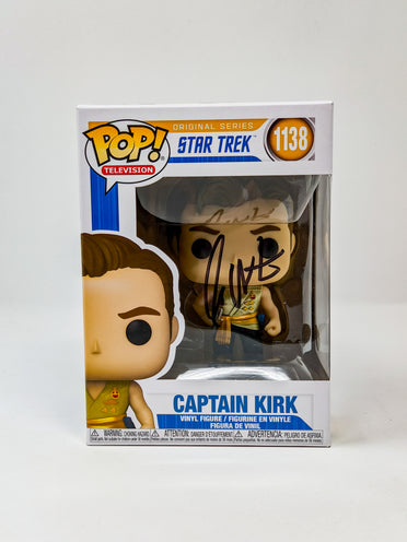 William Shatner Captain Kirk Star Trek #1138 Signed Funko Pop JSA Certified Autograph GalaxyCon