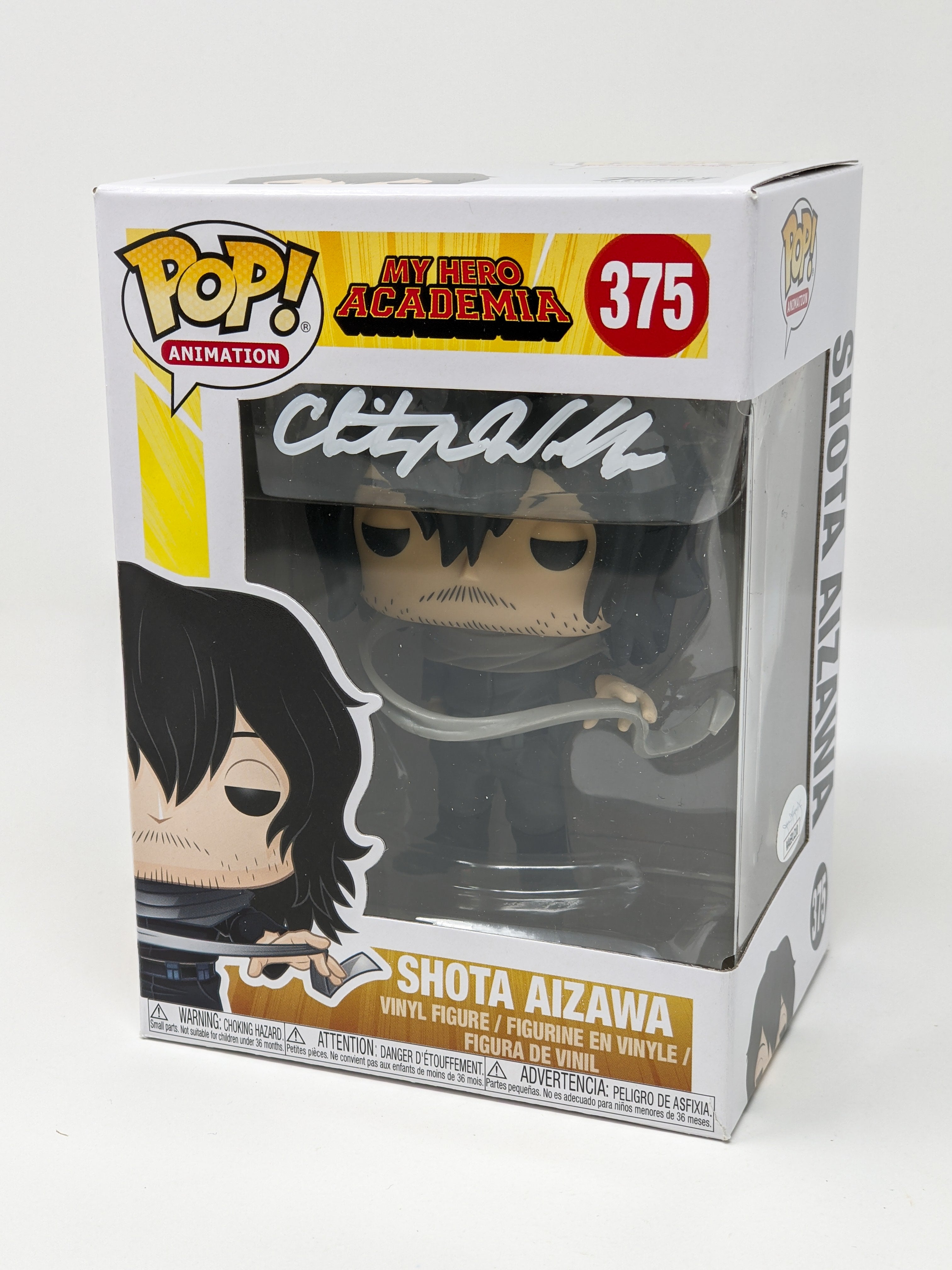 Christopher Wehkamp My Hero Academia Aizawa In Sleeping Bag FYE EXCLUSIVE #1014  Signed Funko Pop JSA Certified Autograph