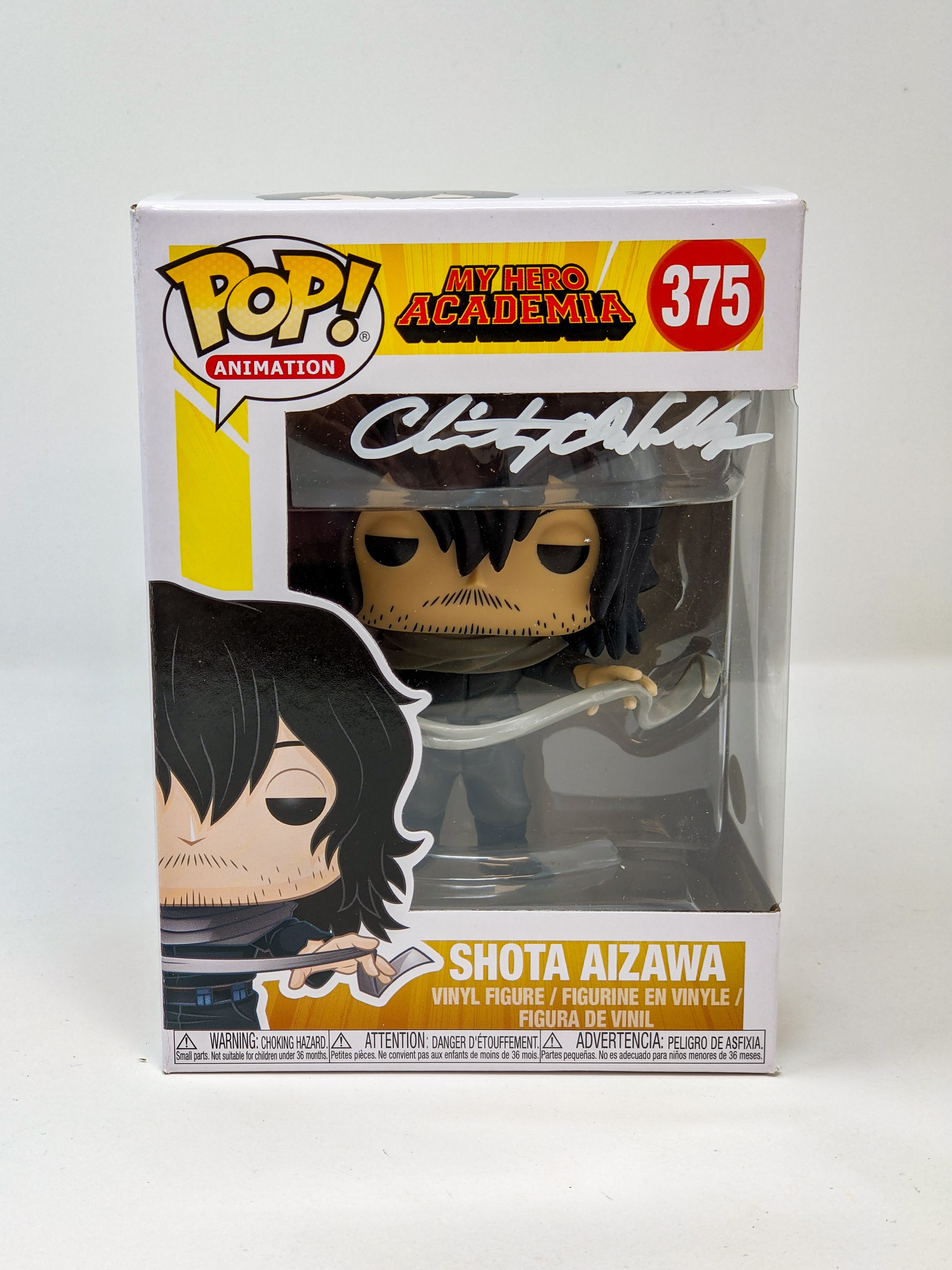 Christopher Wehkamp My Hero Academia Shota Aizawa #375 Signed Funko Pop JSA Certified Autograph