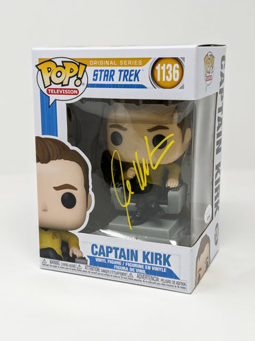 William Shatner Captain Kirk Star Trek #1136 Signed Funko Pop JSA Certified Autograph