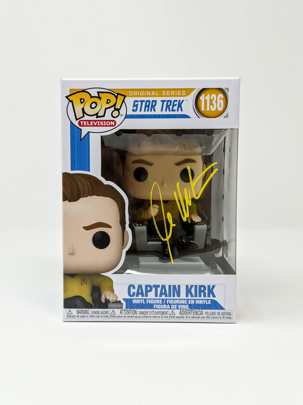 William Shatner Captain Kirk Star Trek #1136 Signed Funko Pop JSA Certified Autograph