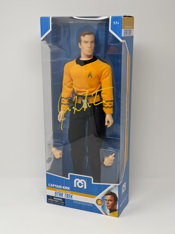 William Shatner Star Trek Captain Kirk Mego 14" Action Figure Signed JSA Certified Autograph