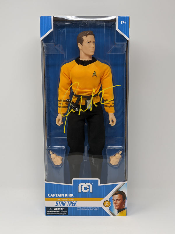 William Shatner Star Trek Captain Kirk Mego 14" Action Figure Signed JSA Certified Autograph