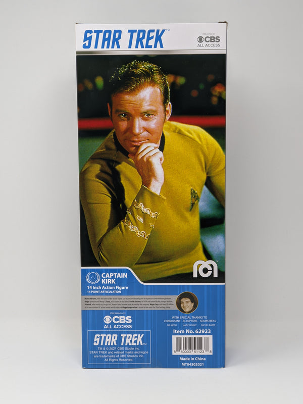 William Shatner Star Trek Captain Kirk Mego 14" Action Figure Signed JSA Certified Autograph