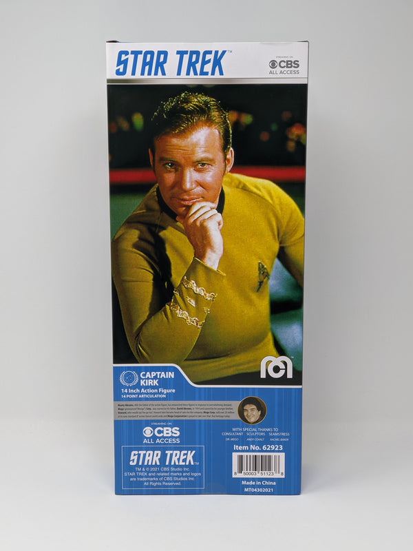 William Shatner Star Trek Captain Kirk Mego 14" Action Figure Signed JSA Certified Autograph