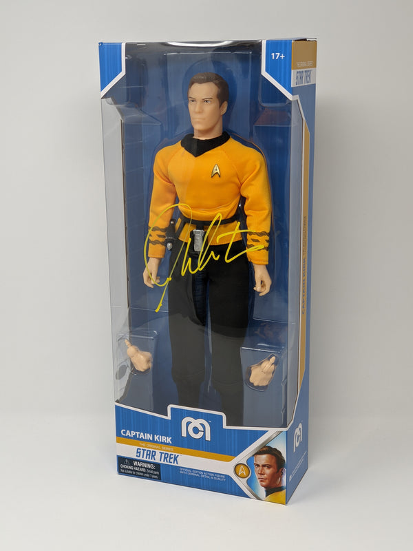 William Shatner Star Trek Captain Kirk Mego 14" Action Figure Signed JSA Certified Autograph