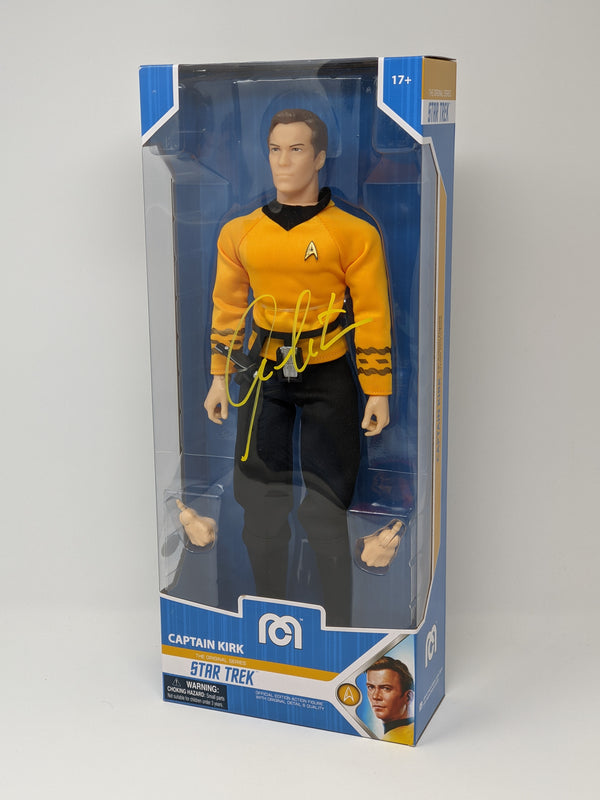 William Shatner Star Trek Captain Kirk Mego 14" Action Figure Signed JSA Certified Autograph